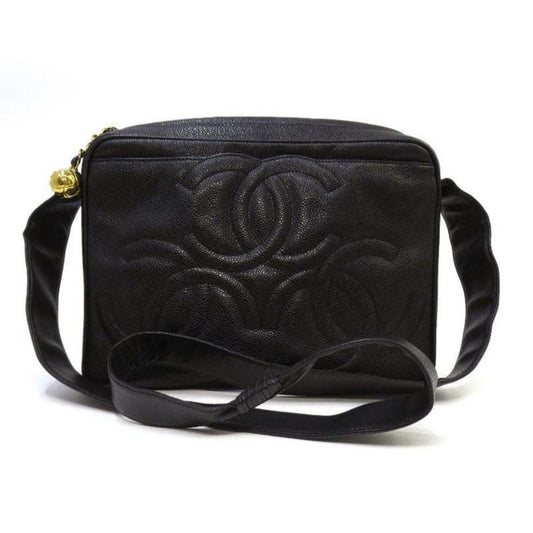 Chanel Triple Coco  Leather Shoulder Bag (Pre-Owned)