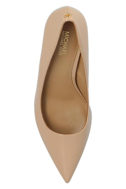 Michael Michael Kors Logo Plaque Pointed Toe Pumps