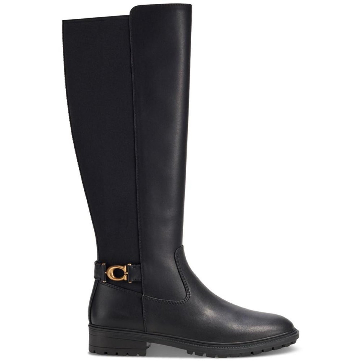 Women's Faith Buckled Lug-Sole Riding Boots