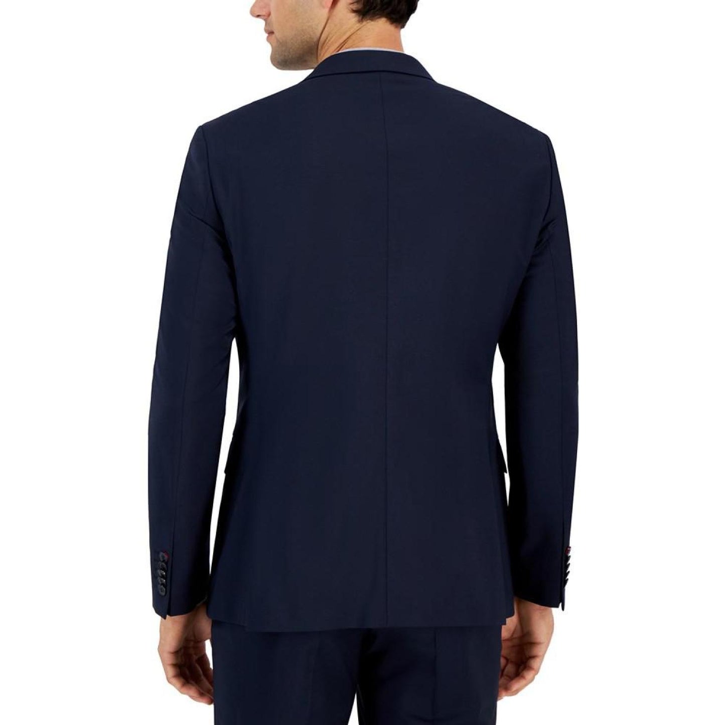 Men's Modern-Fit Solid Wool Blend Suit Jacket