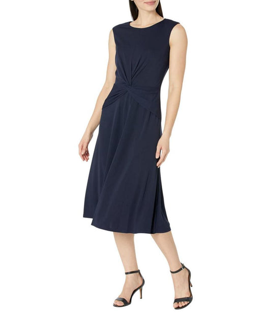 Twist Front Jersey Dress