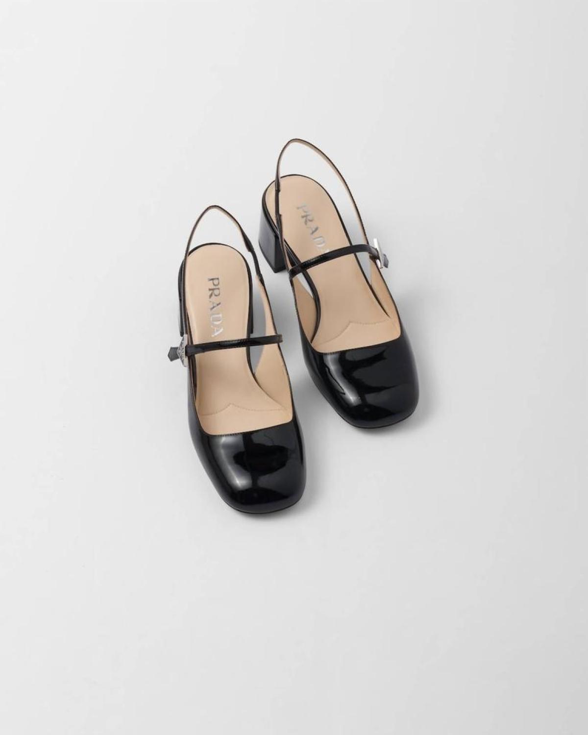 Women's Mary Jane Slingback Pumps Shoes In Black