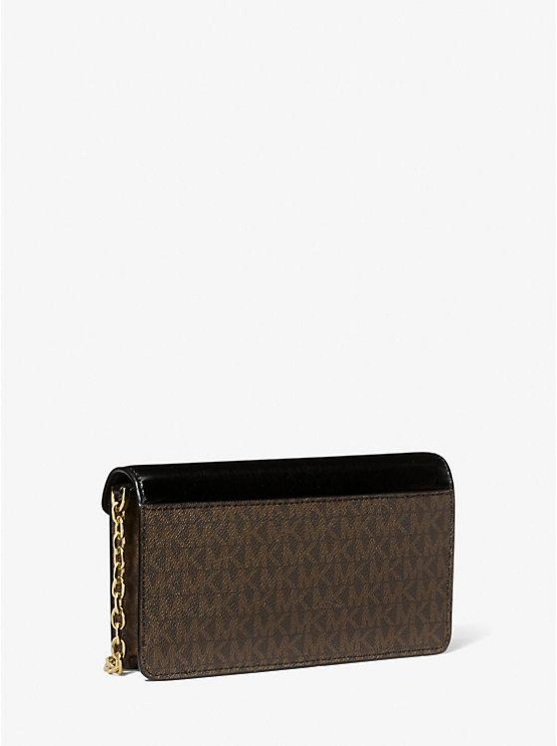 Jet Set Travel Small Signature Logo Clutch Crossbody Bag