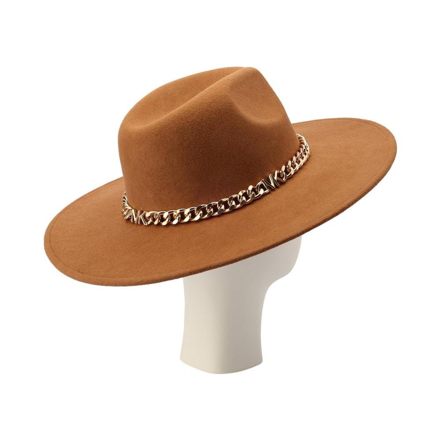 Women's Felted Wool Fedora with Chain Band