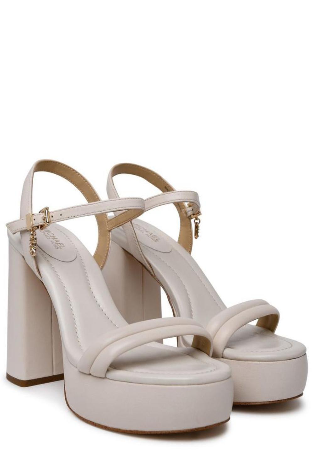 Michael kors discount white platform sandals