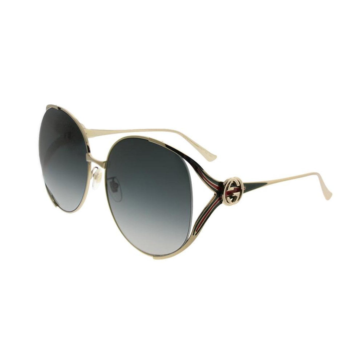 Gucci  GG 0225S 001 Womens Round Sunglasses