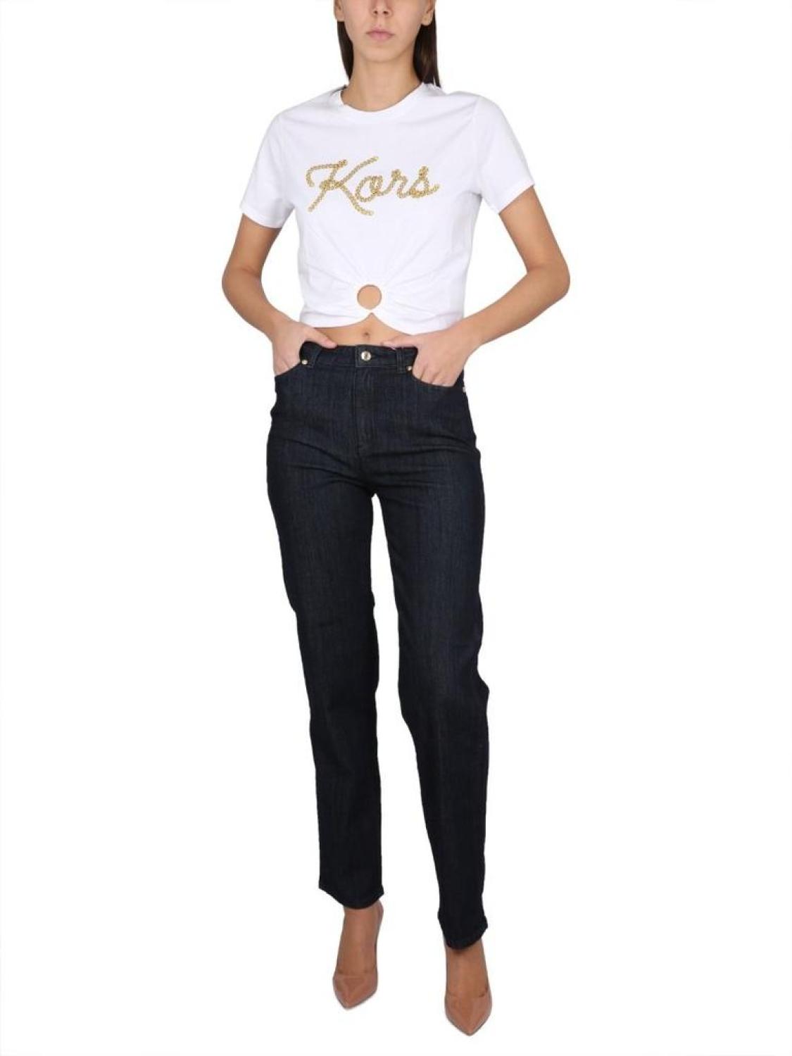 Michael Michael Kors Cropped Straight Leg Jeans