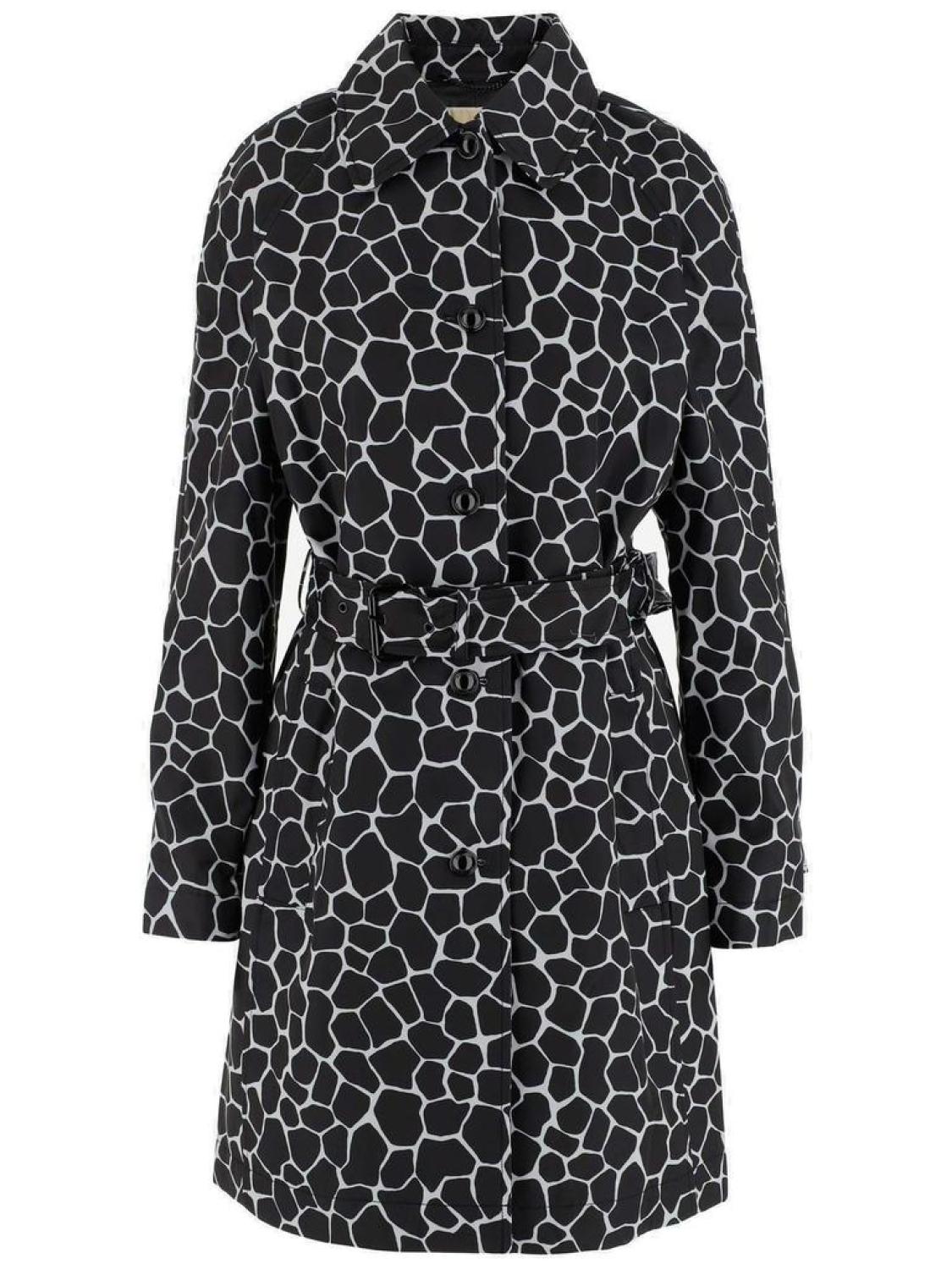 Michael Michael Kors All-Over Printed Belted Trench Coat