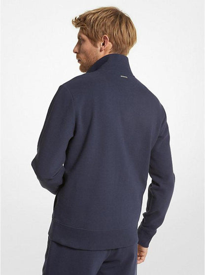 Cotton Blend Half-Zip Sweater