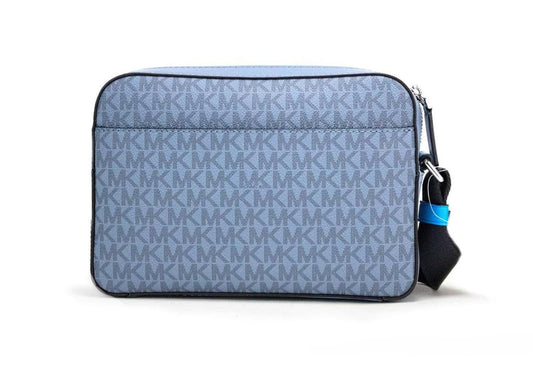 Michael Kors Cooper Small blue multi Signature PVC Utility Crossbody Women's Bag