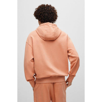 Cotton-terry relaxed-fit hoodie with logo patch