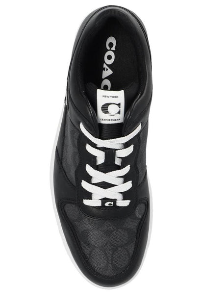 Coach Logo Patch Lace-Up Sneakers