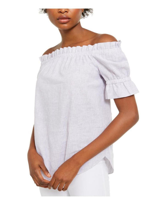 Womens Ruffled Boho Blouse