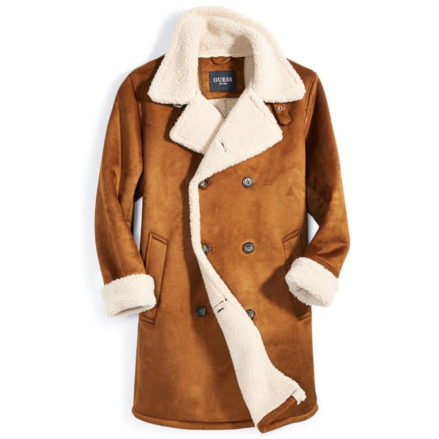 Men's Faux-Shearling Overcoat