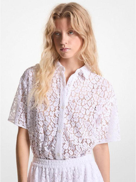 Leopard Corded Lace Shirt