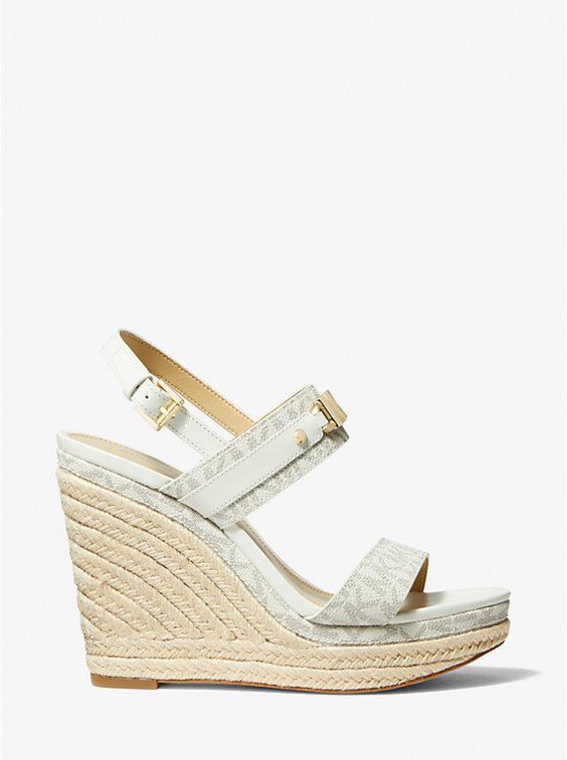 Farrah Signature Logo Wedge Sandal