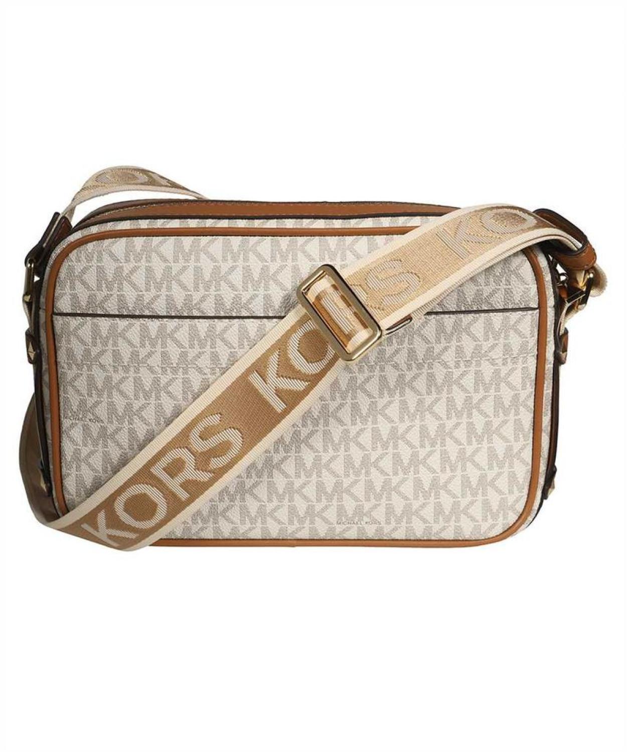 Michael Michael Kors All-Over Logo Printed Zipped Crossbody Bag