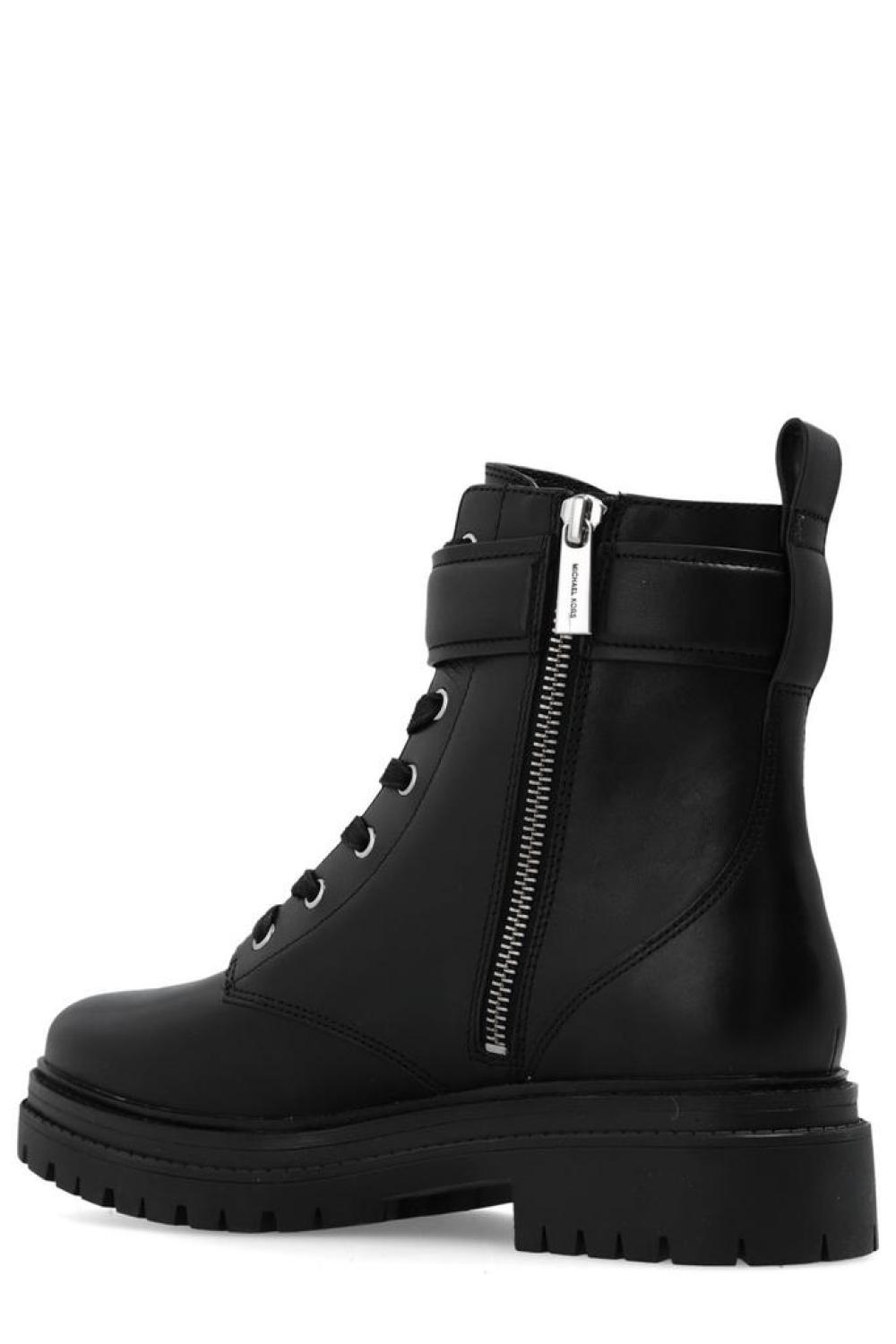 Michael Michael Kors Parker Logo Plaque Ankle Boots