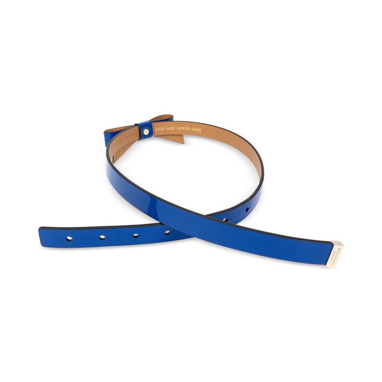 Women's Patent Leather Bow Belt