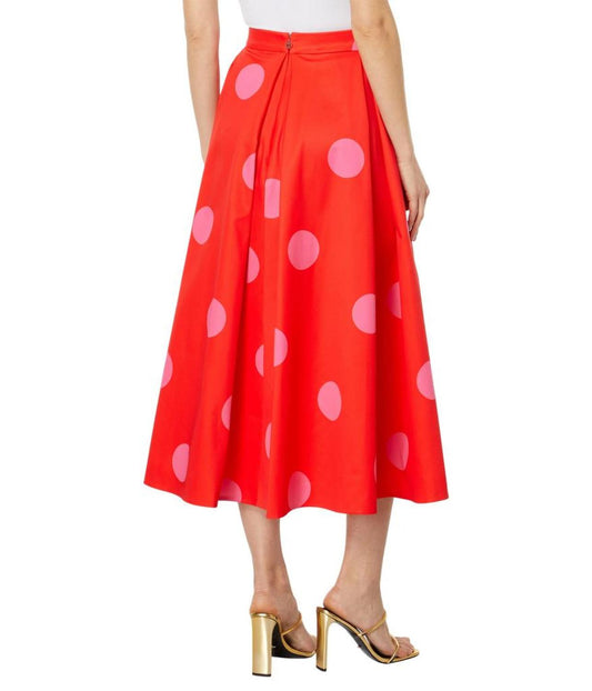 Giant Dot Faille Skirt