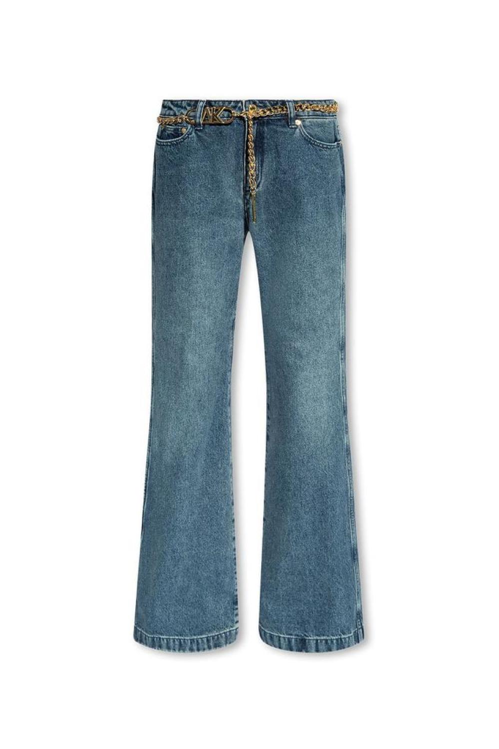 Michael Michael Kors Chain-Linked Flared Jeans