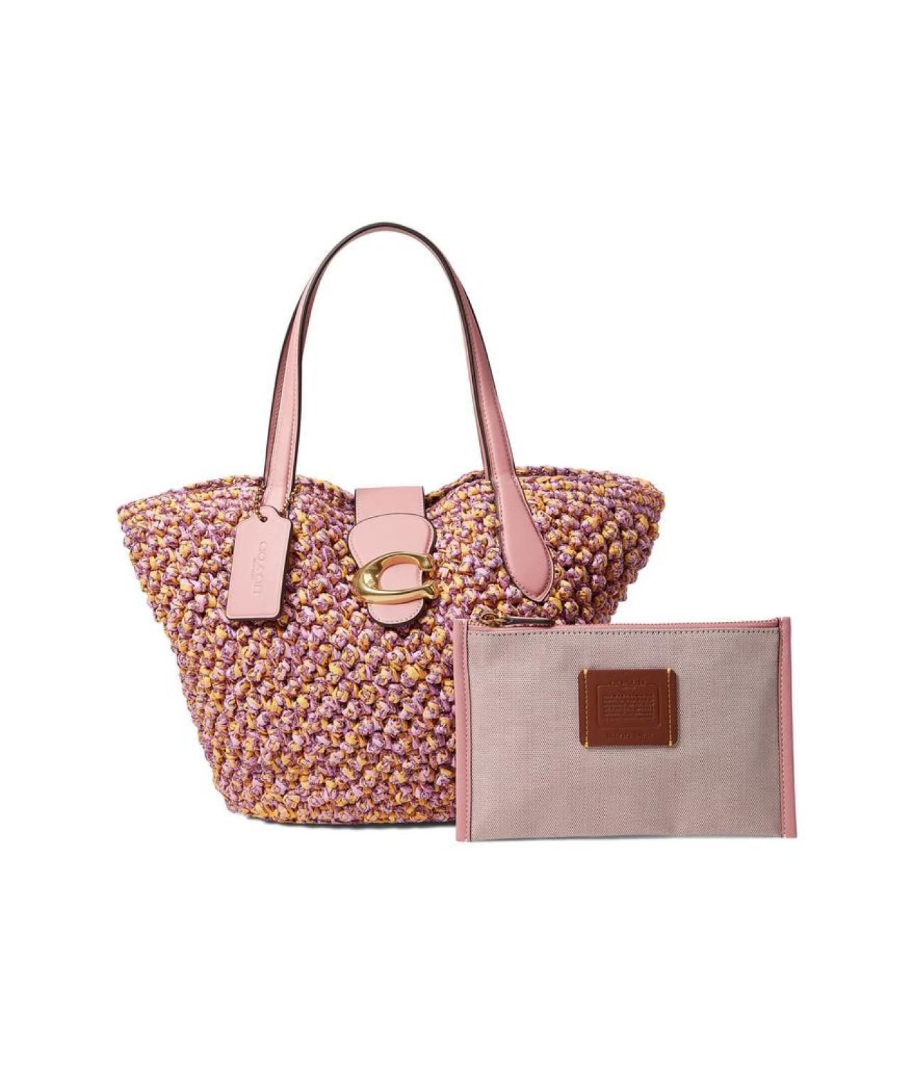 Small Popcorn Texture Straw Tote