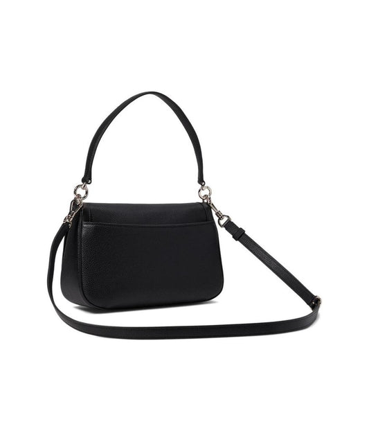 Hudson Pebbled Leather Flap Shoulder Bag