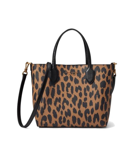 Bleecker Modern Leopard Printed PVC Medium Crossbody Tote