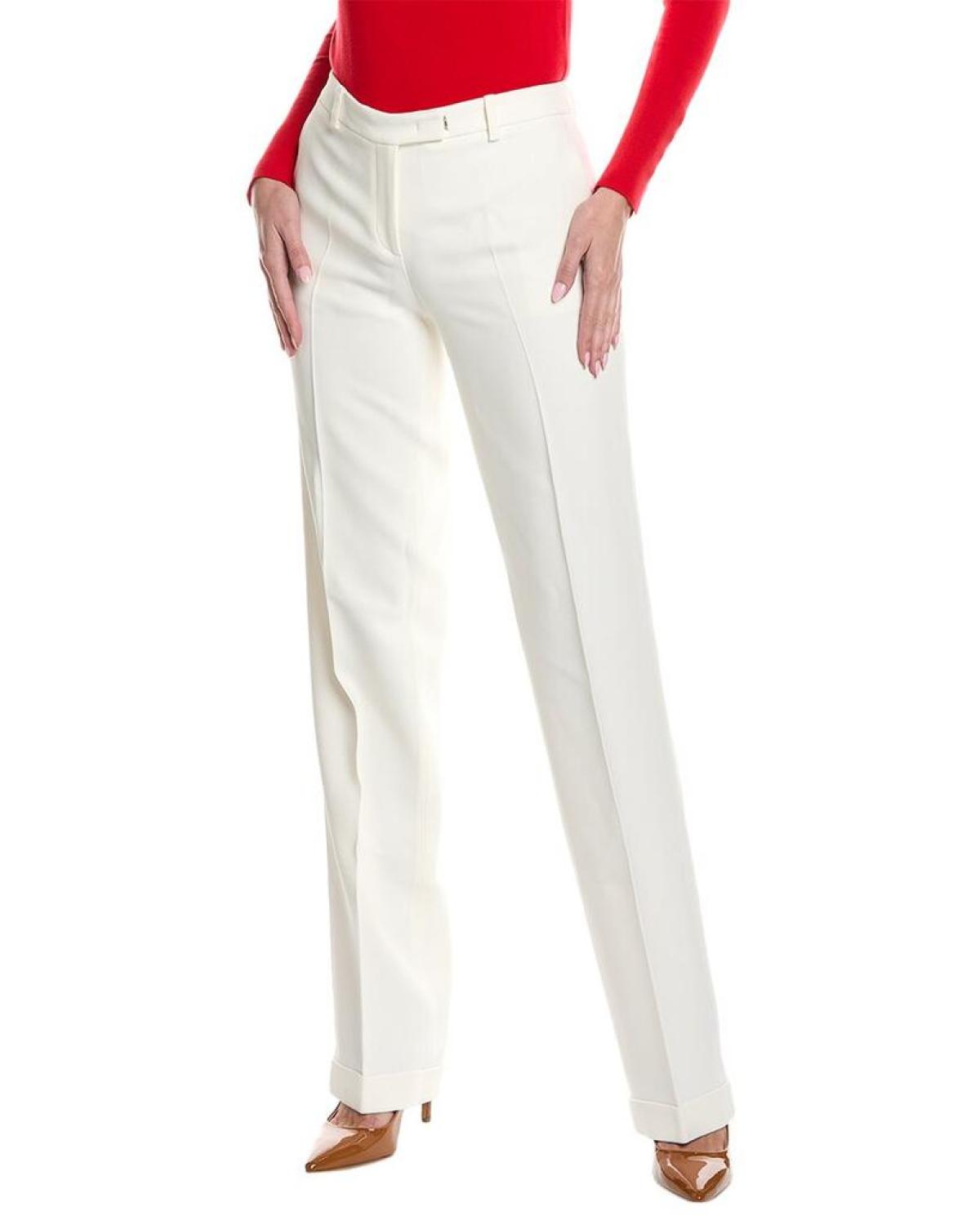 Michael Kors Collection Carolyn Flat Front Straight Leg Trouser