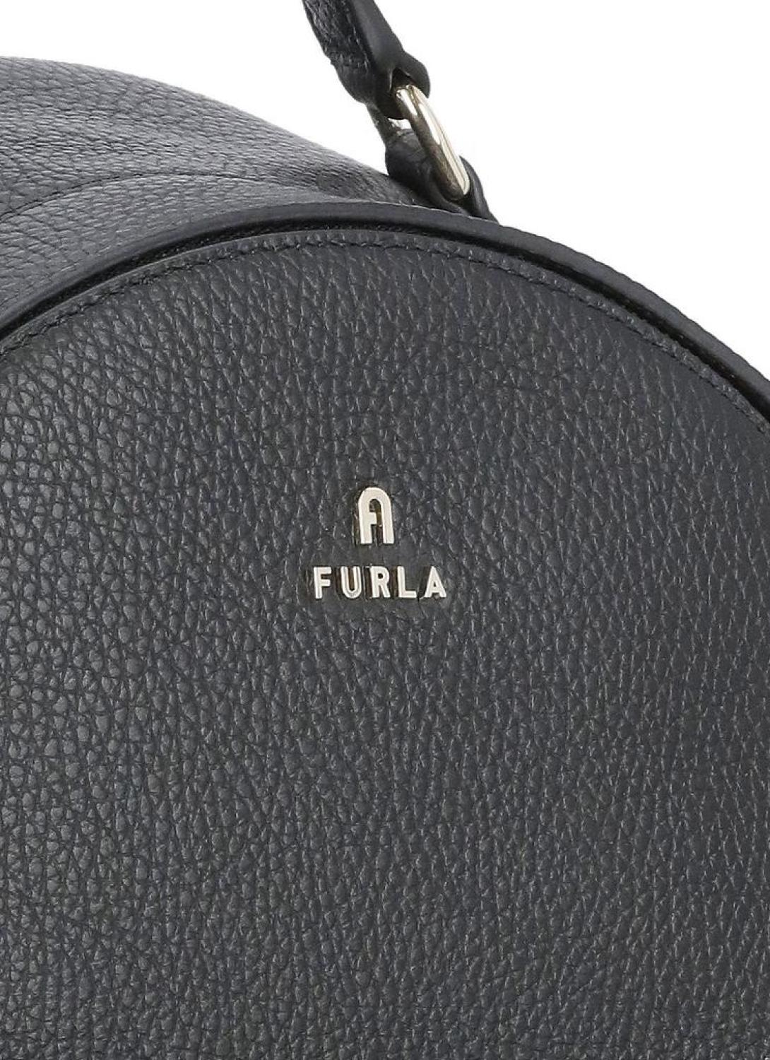 Furla Logo Lettering Zip-Up Backpack