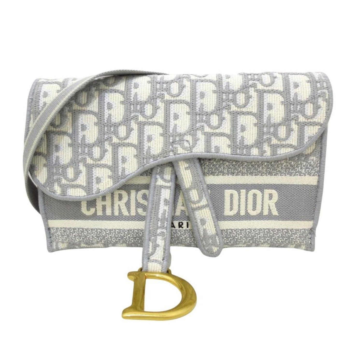 Dior Saddle  Canvas Shoulder Bag (Pre-Owned)