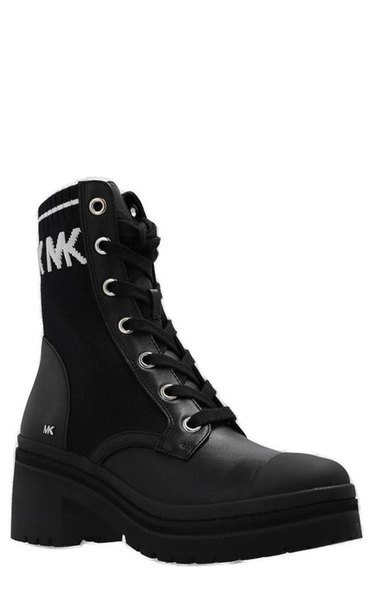 Michael Kors Sock-Panelled Lace-Up Boots