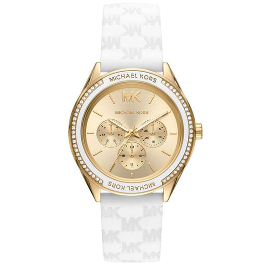 Women's Jessa Multifunction White Silicone Watch 40mm