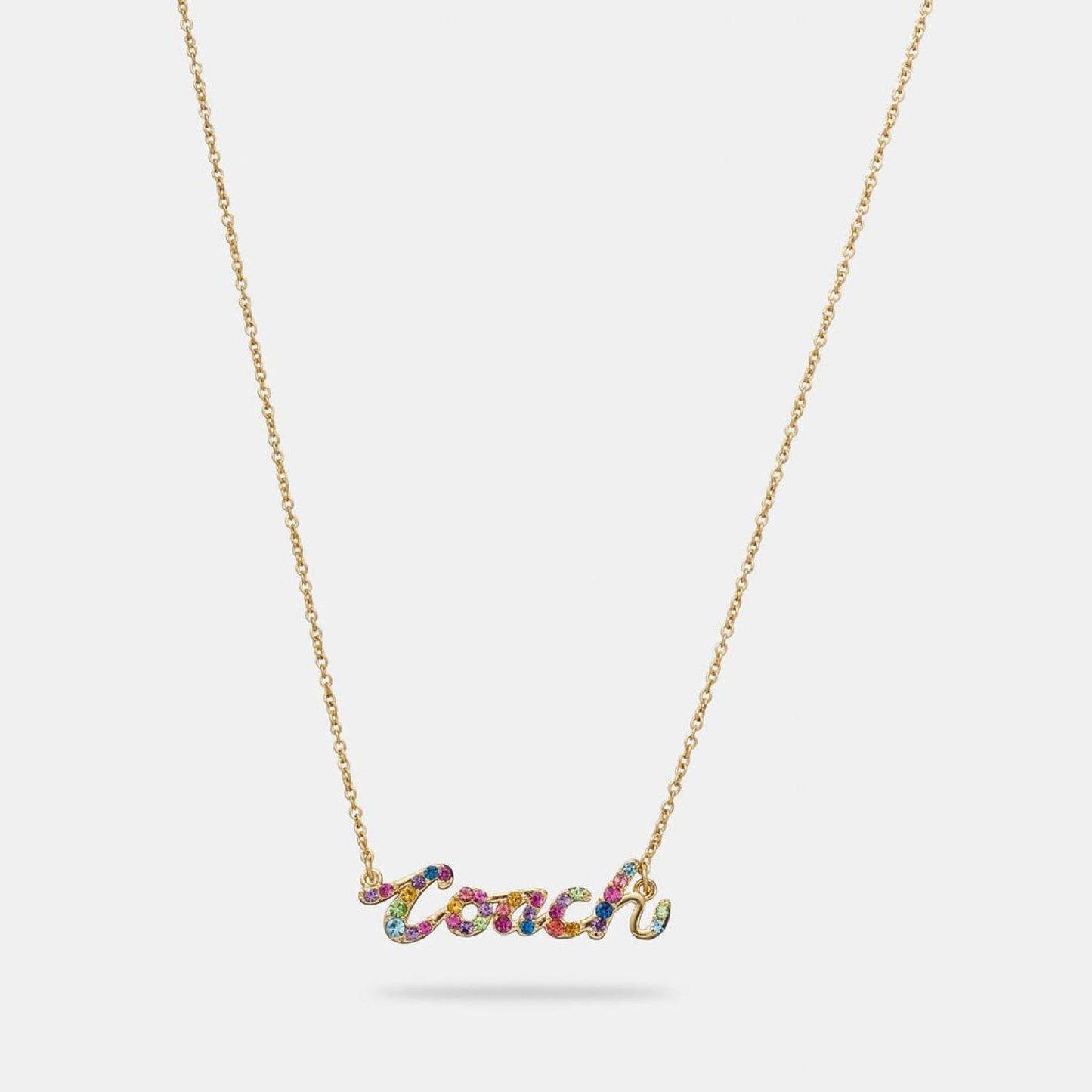 Coach Outlet Signature Script Necklace