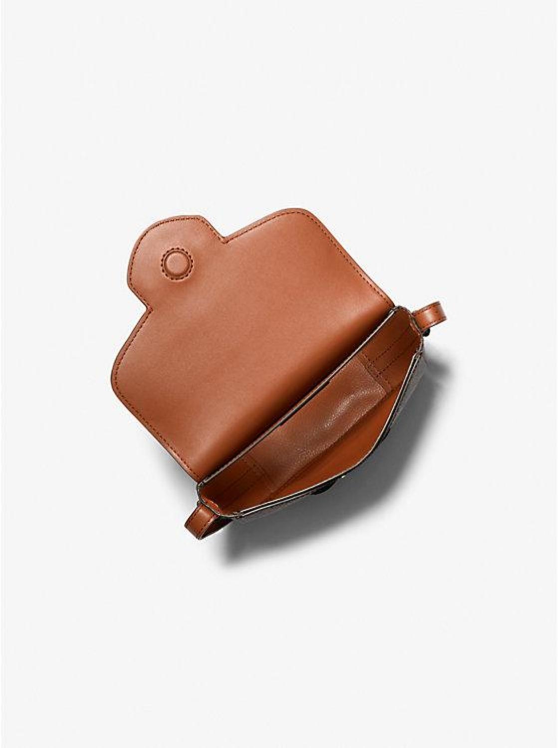 Reed Small Logo and Leather Crossbody Bag