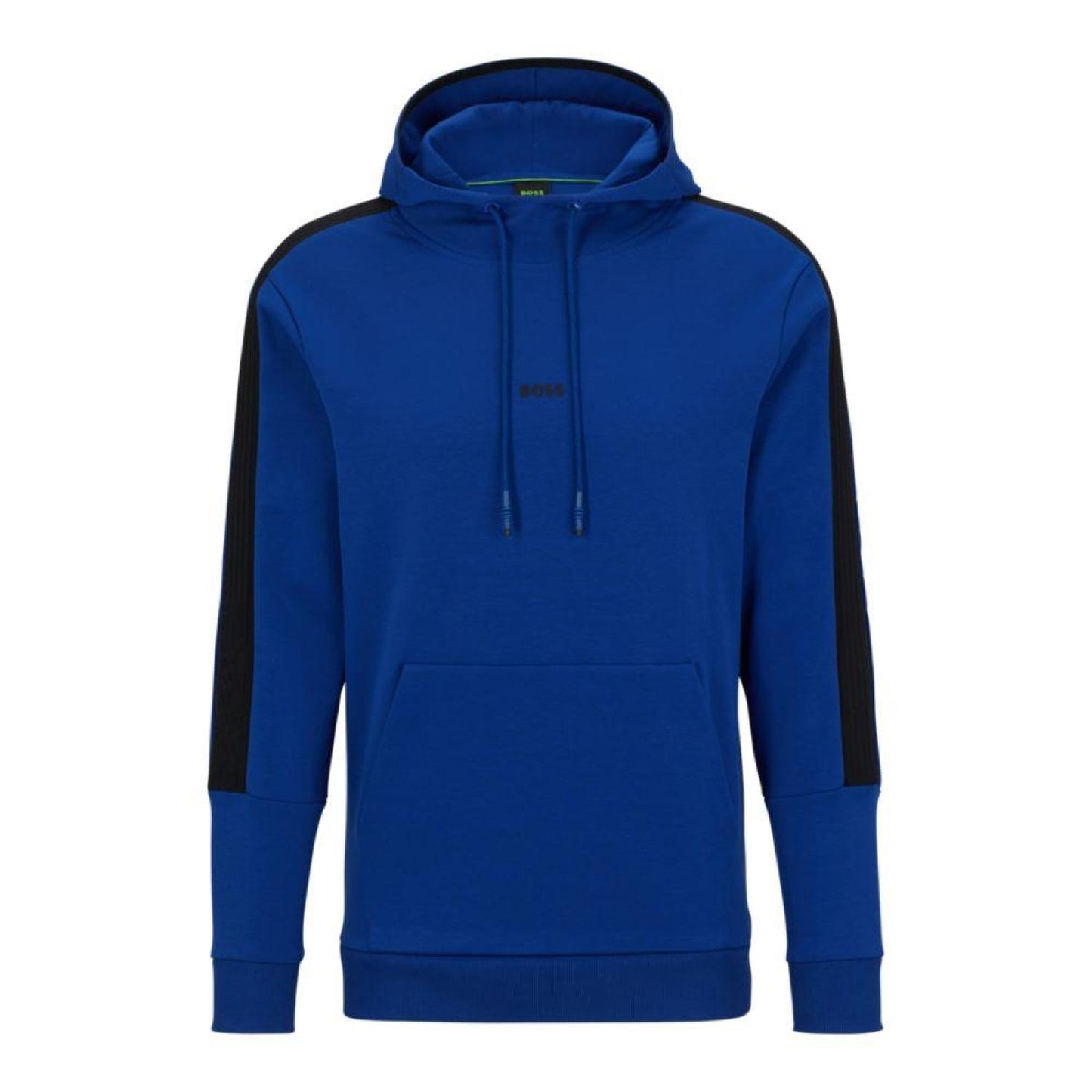 Cotton-blend regular-fit hoodie with tape trims