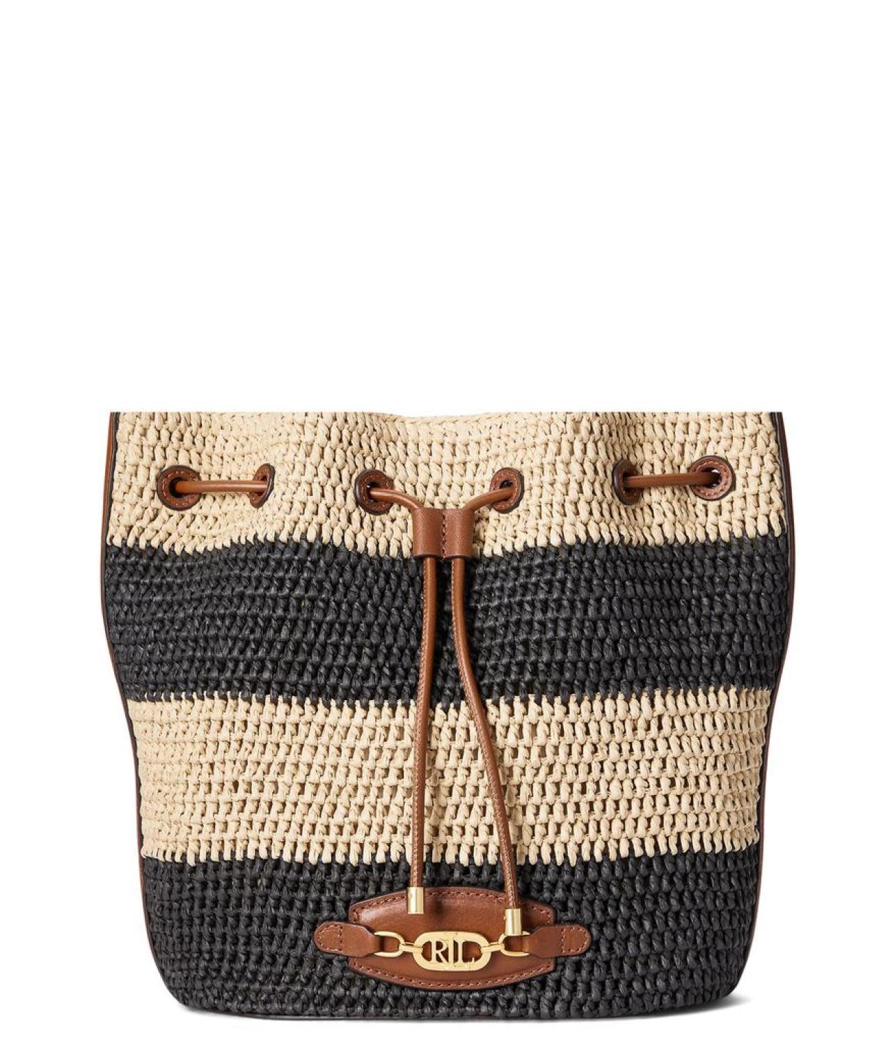 Raffia Large Andie Drawstring Bag