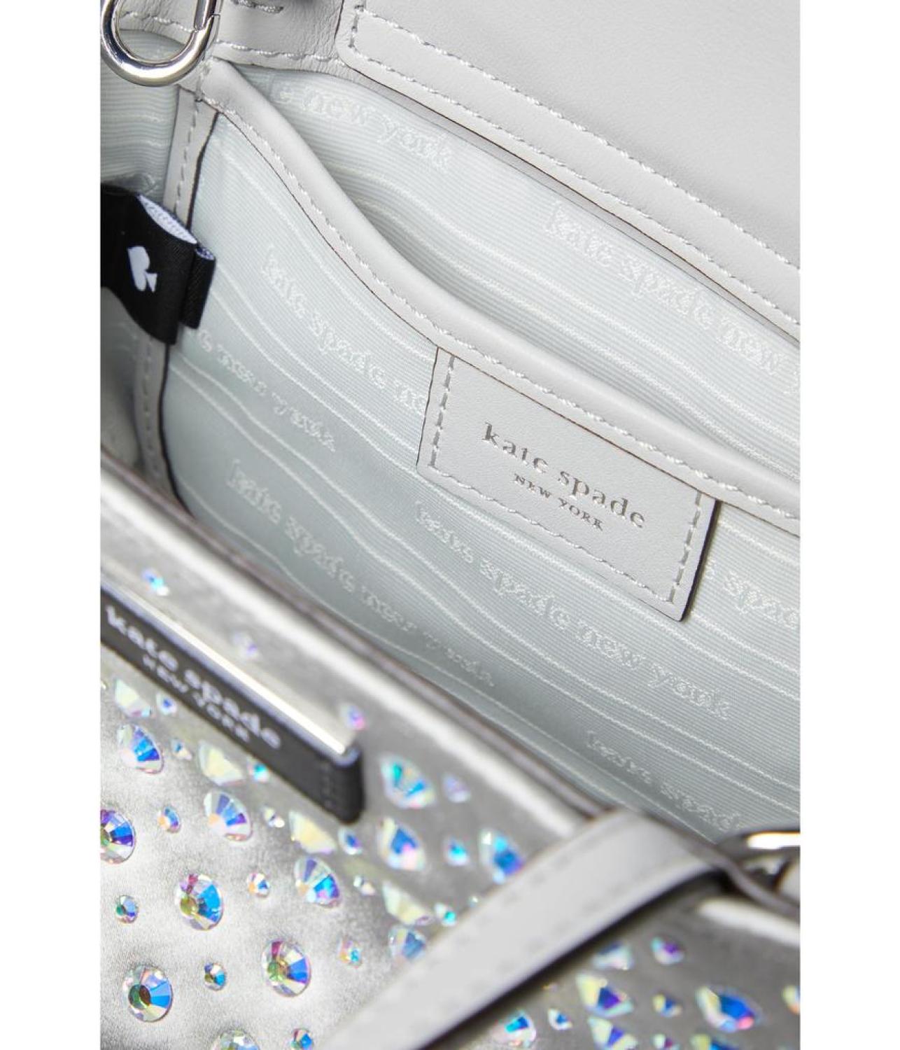 Sam Icon Crystal Embellished Fabric Mini Tote