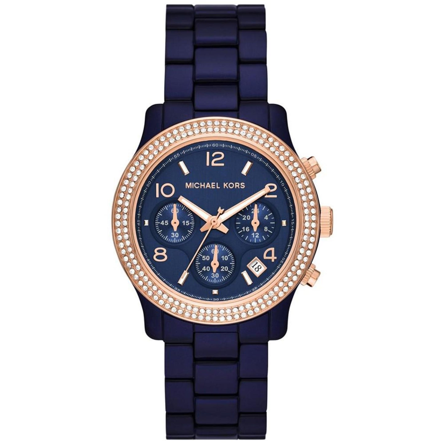 Women's Runway Quartz Chronograph Navy Acetate Watch 38mm