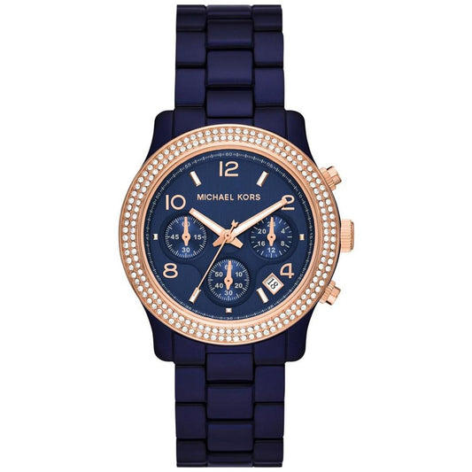 Women's Runway Quartz Chronograph Navy Acetate Watch 38mm