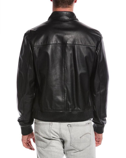 BOSS Hugo Boss Mapson Leather Jacket