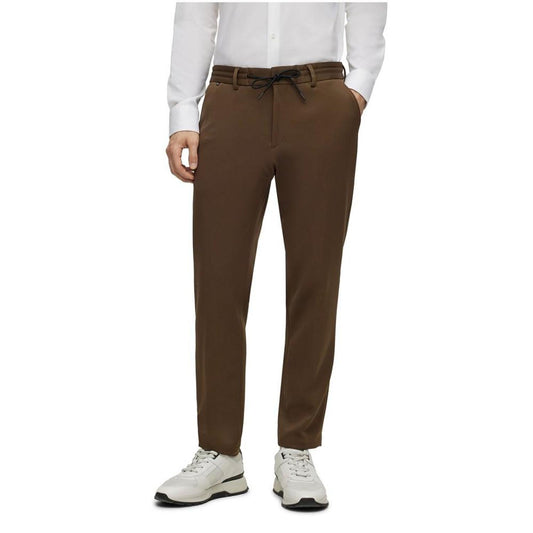 Men's Micro-Patterned Performance Slim-Fit Trousers