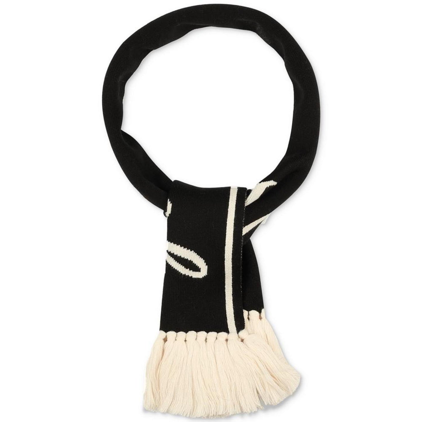 Women's Varsity Logo Knit Fringe-Trim Scarf