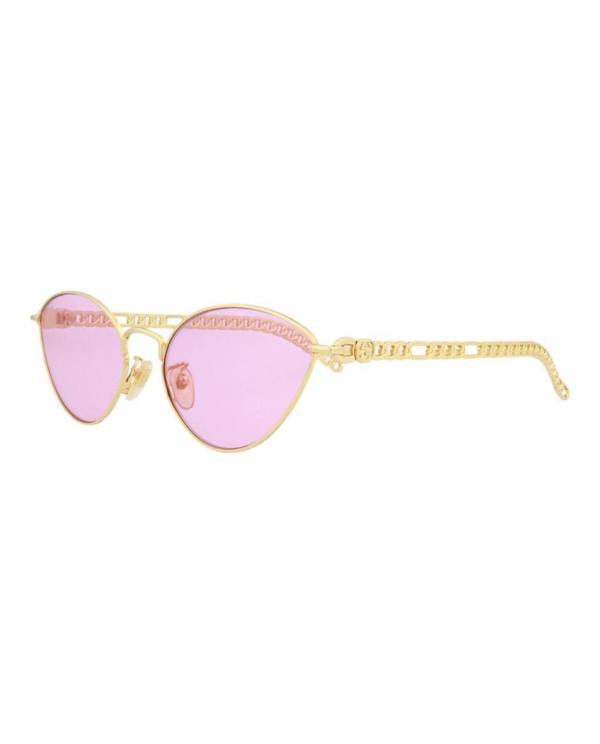 Cat Eye-Frame Metal Sunglasses