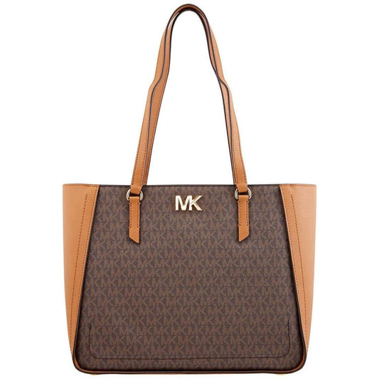 Michael Kors Sylvia Top Zip MK Acorn Signature Tote Bag