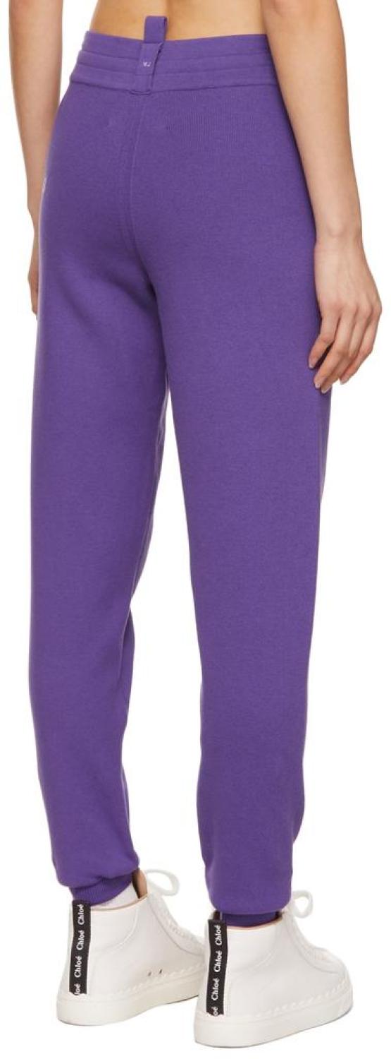 Purple 'The Knit Sweatpants' Lounge Pants