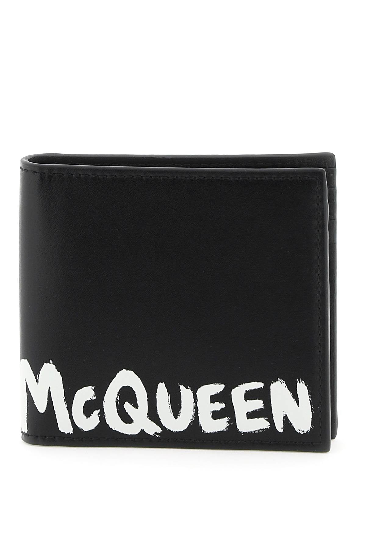 Alexander mcqueen 'mcqueen graffiti' bi-fold wallet