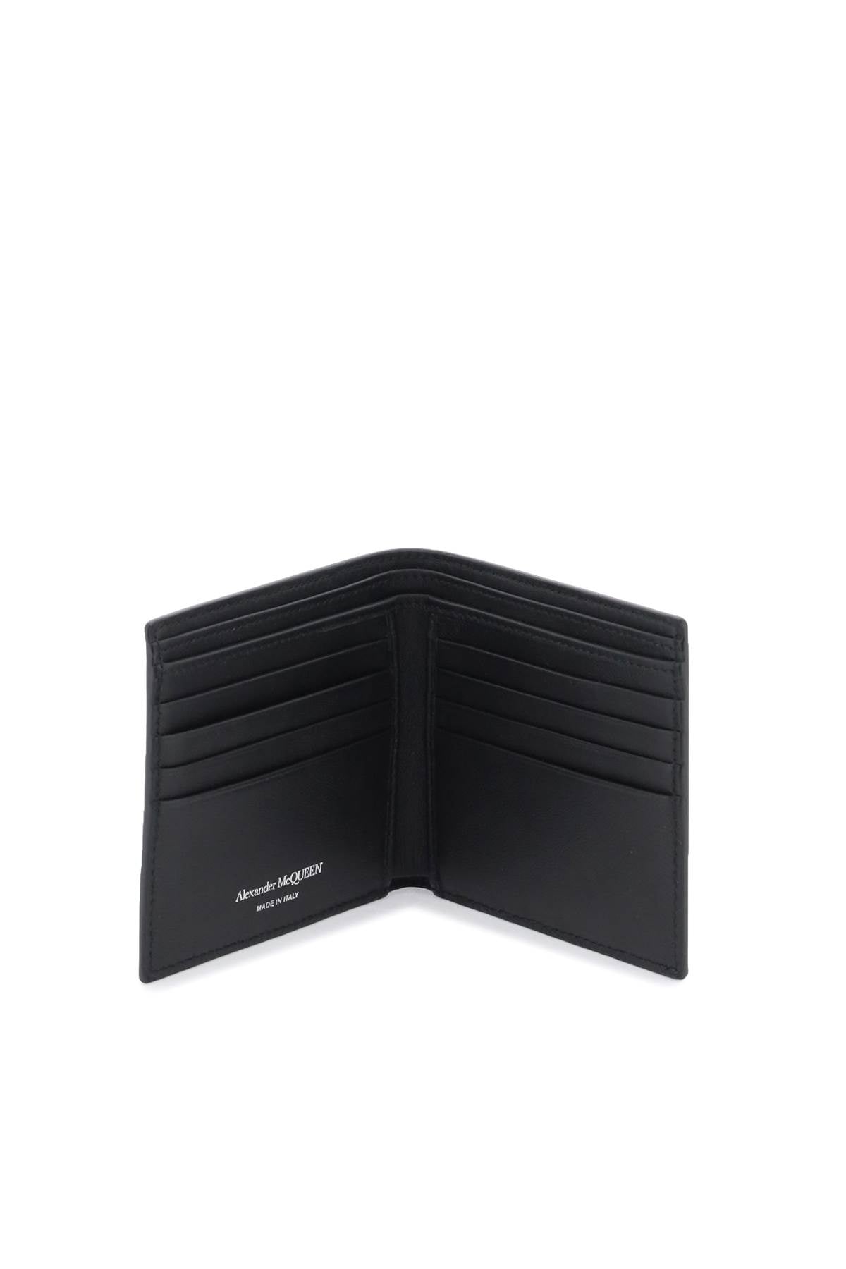 Alexander mcqueen graffiti bi-fold wallet