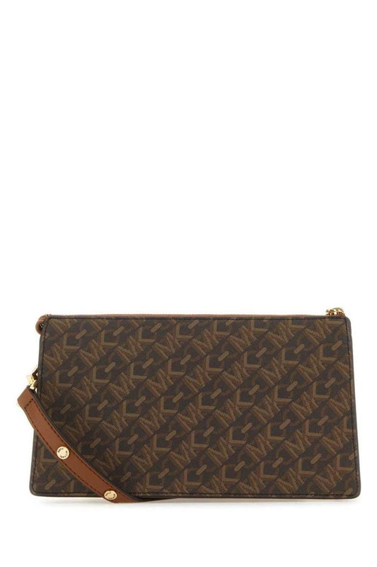 Michael Michael Kors Monogram Jacquard Zipped Crossbody Bag