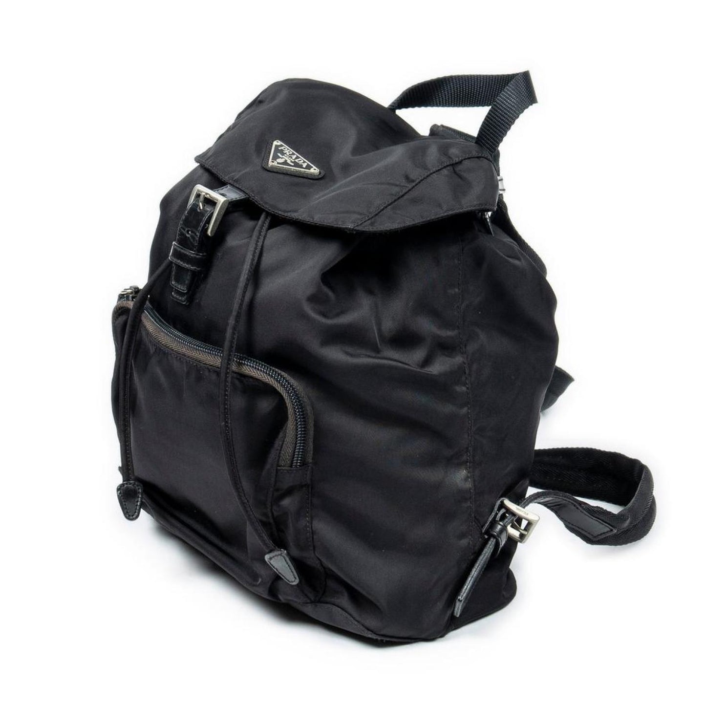 Flap Drawstring Backpack